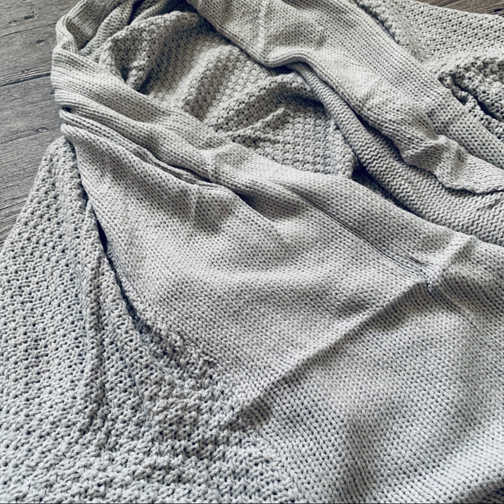 ππHappy Weekend Gray Puff Sleeve Cardigan - Picture 7 of 8